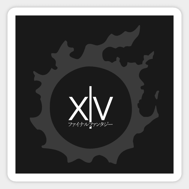 Final Fantasy XIV Logo Sticker by ARC Tees